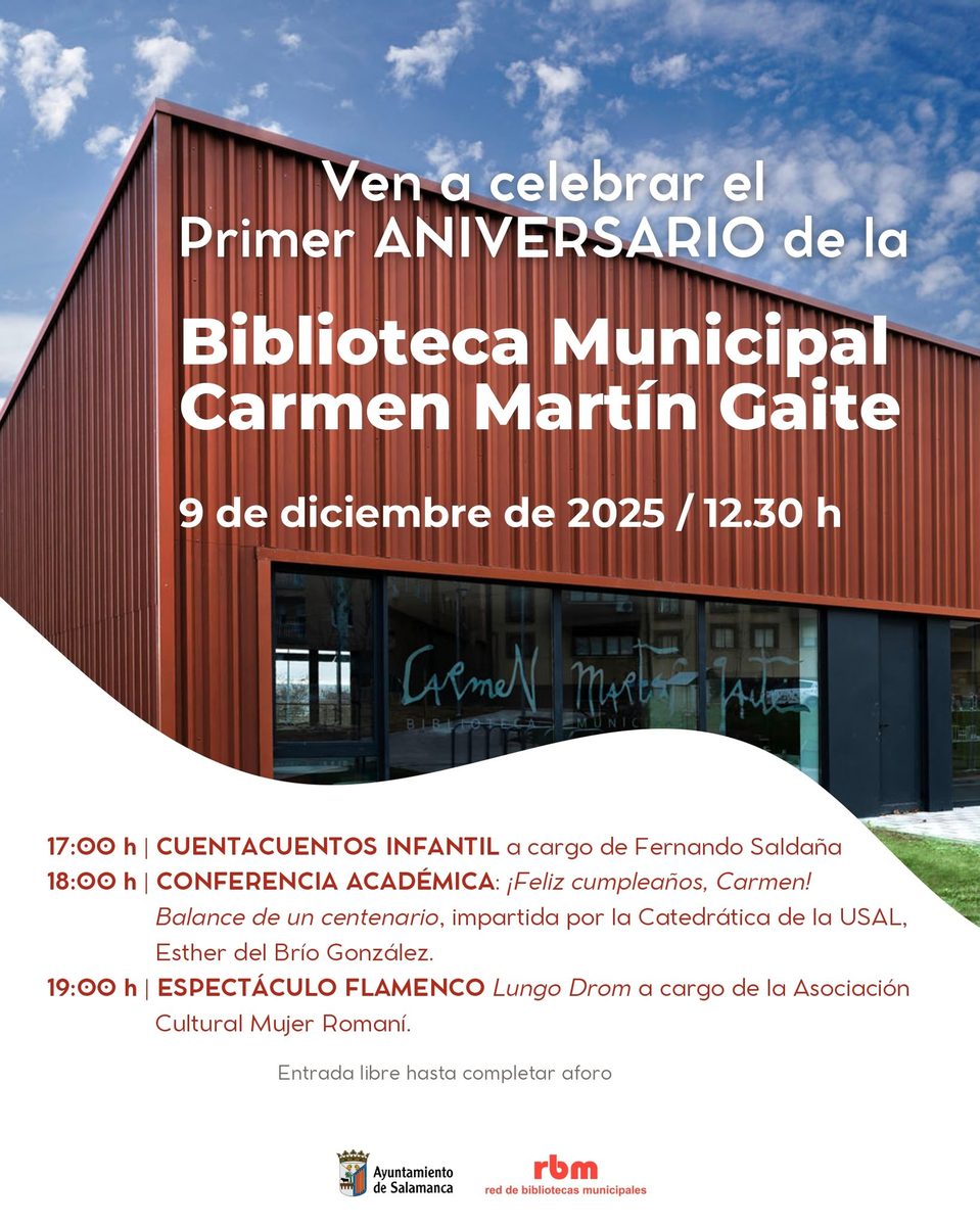 La biblioteca Carmen Martín Gaite cumple su primer aniversario